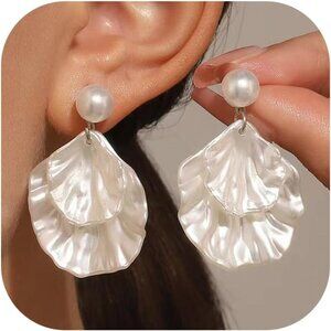 Brand New Shell Earrings 5cm A1 Beach Dangle Summer Jewelry